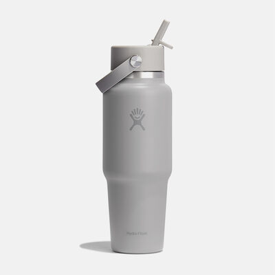 32 oz Wide Mouth Travel Bottle with Flex Straw Cap בקבוק פיה נפתחת